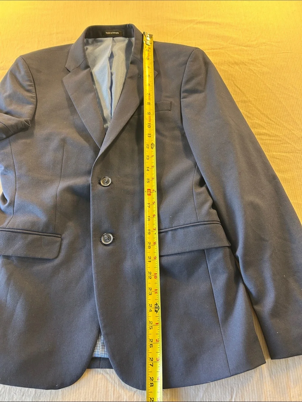Egara Navy Men’s Two-Button Blazer 36S